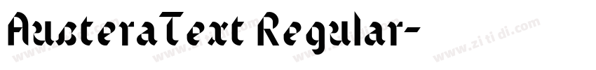 AusteraText Regular字体转换